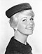 Actress Doris Day wearing a pillbox hat in 1960