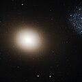 M60 and the region around it, including the ultra-compact dwarf galaxy M60-UCD1 near the bottom