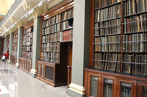 Design 1900 – Now, another view showing bookcases (Room 76)