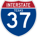 Interstate 37 marker