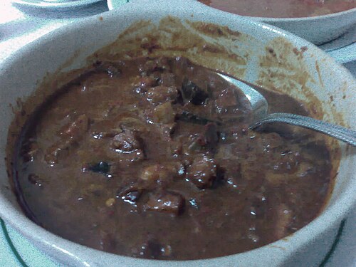 Portugal's "Sarapatel", served at a restaurant in Algés.