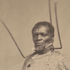 Slave collar on Wilson Chinn, United States, 1863