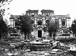 The Old Summer Palace, photographed by Ernst Ohlmer, c. 1872–1873, approximately a decade after the complex was looted and burned by Anglo-French forces in 1860