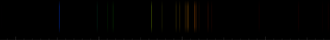 Color lines in a spectral range
