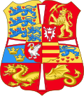 Coat of arms of Denmark instated by Christian III in the 1550s