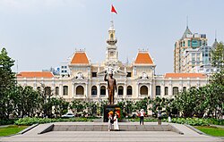 Skyline of District 1, Ho Chi Minh City at morning