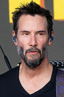 A photograph of Keanu Reeves