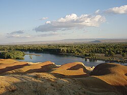 The Black Irtysh river in Burqin County