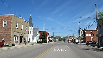 Looking east along Monroe Street