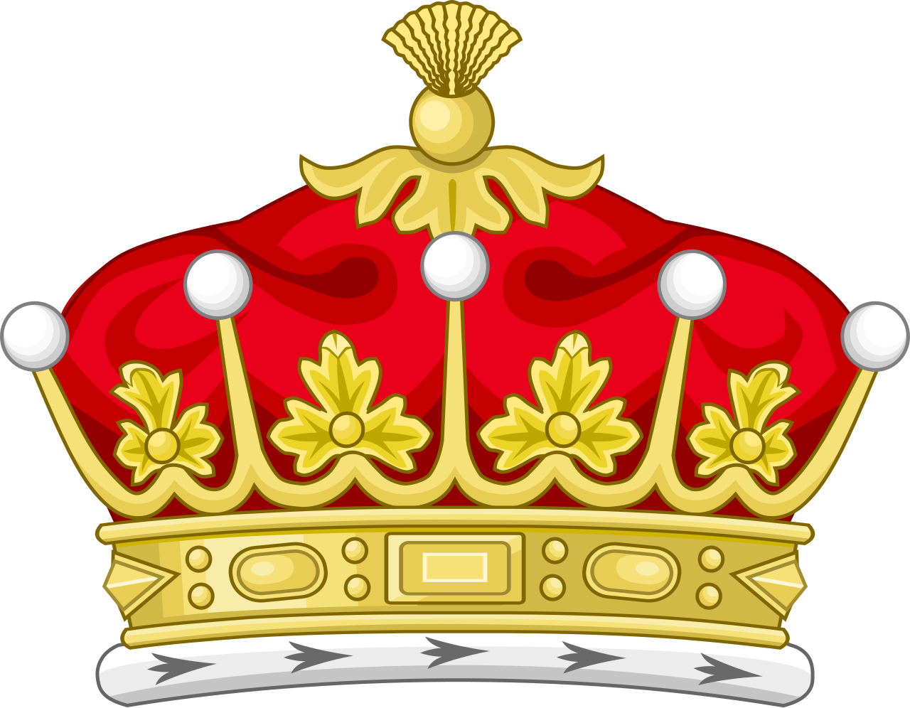 Coronet of a British Earl.svg
