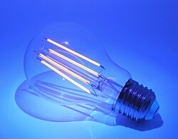 Example of a contemporary Edison-style LED bulb.