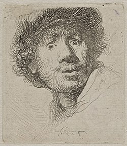 Self-portrait by Rembrandt