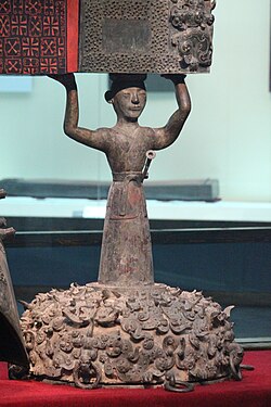 A warrior wearing a quju youren shanqun, Tomb of Marquis Yi of Zeng, Warring States Period, 6th century BC