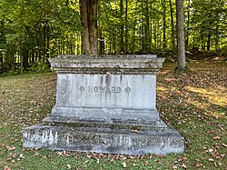 Howard Family tombstone in Elmwood Cemetery, Sherbrooke.