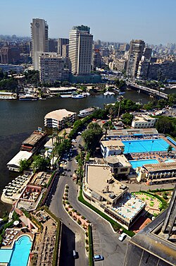 El-Dokki neighborhood, seen from Zamalek