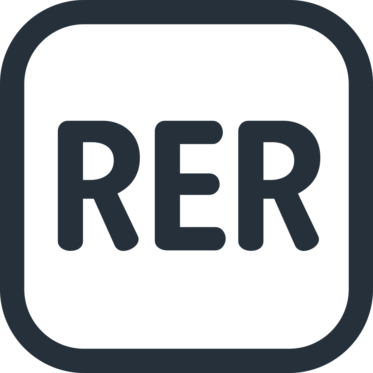 Paris transit icons - RER.svg