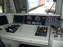 Locomotive control desk