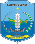Coat of arms of Supiori Regency