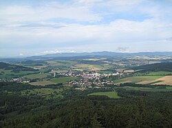 View from the east