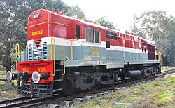 Kundan, the first WDM-2 locomotive assembled at DLW
