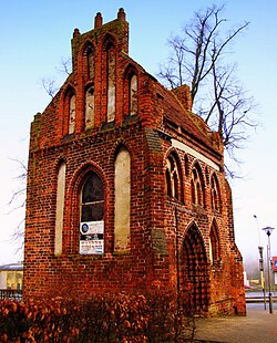 Gothic Chapel (15th century) in The Chrobry Square, Police, Poland
