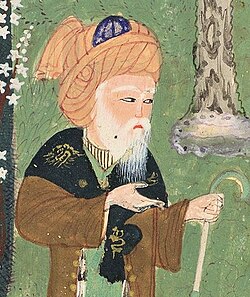 Posthumous miniature of Ferdowsi, (c. 1476–1486)