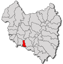 Location in Covasna County