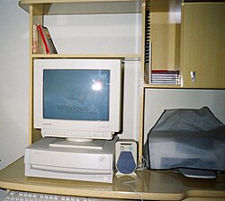 The World Wide Web and the Internet became household technologies in the late 1990s, with operating systems such as Windows 95, Windows 98, and Mac OS 8 helping popularize home access, along with websites like Yahoo!, AOL, GeoCities, Amazon, and eBay.