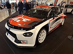 The Lancia Ypsilon Rally2 HF Integrale of Andrea Mabellini at Rally Race Meeting 2026