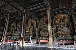 Jin Dynasty (1115–1234) statues of the Five Tathagathas (五方佛), in Shanhua Temple (善化寺) in Datong, Shanxi, China