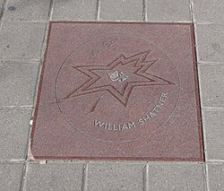 Shatner's star at Canada's Walk of Fame