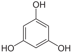 2D representation of the chemical structure of Phloroglucinol .