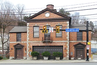 Former Overbrook Municipal Building from the neighborhood’s time as an independent borough