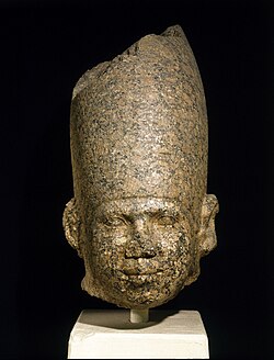 Pink granite head possibly depicting Huni, Brooklyn Museum[1][2]