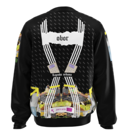 Black bomber jacket from the Veranda Mall clothing line.