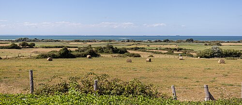 Uou can see the English coast in good weather.