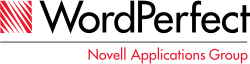 Logo of WordPerfect, Novell Applications Group