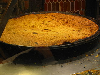 Socca of Nice, also known as Farinata in Liguria and parts of Tuscany, La Cade in Toulon or Marseille