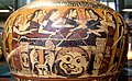 Thetis and the Nereids mourning Achilles, Corinthian black-figure hydria, c. 555 BCE (Louvre, Paris)