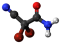 Ball and stick model of DBNPA