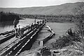Neot Mordechai building access bridge across Jordan River, 1946