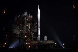 Ares I-X on the pad of LC-39B (2009)