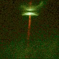 Protoplanetary disk HH-30 in Taurus - disk emits the reddish stellar jet.
