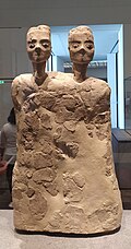 ʿAin Ghazal statues, from approximately 9000 years ago
