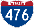 Interstate 476 marker