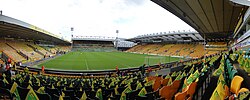 Carrow Road, looking towards the Barclay stand