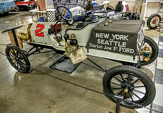 1909 model T speedster – announced winner of the 1909 Ocean to Ocean race, disqualified because of an engine change