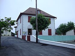 The town hall and school of Etcharry