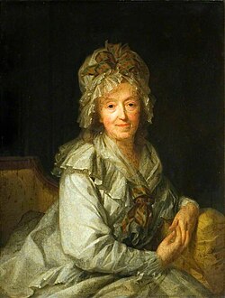 Portrait of a Lady in a White Cap by Johann Friedrich August Tischbein, 1793