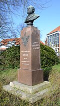 Bust of Hans Andreasen Krüger (1884) in Ribe